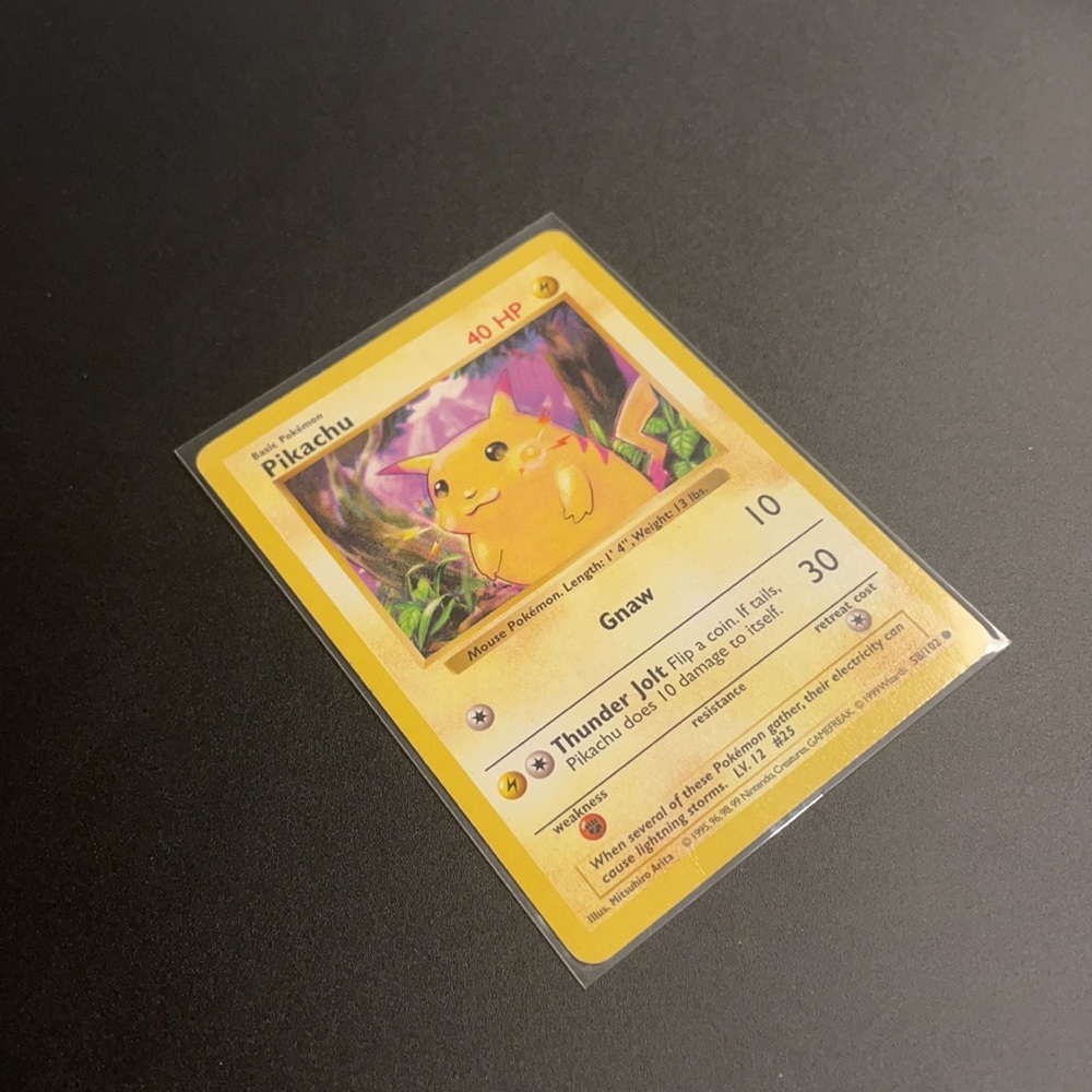 Pokmon Base Set Shadowless Yellow Cheeks Pikachu … - image 2